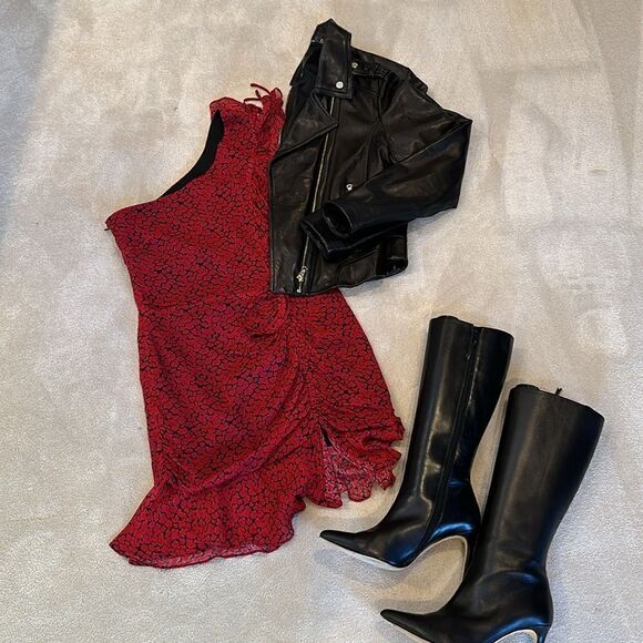 NWT Karina Grimaldi silk feel mini dress - Picture 2 of 9